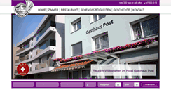 Desktop Screenshot of gasthauspostwillisau.ch